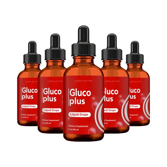 (5 Pack) Gluco Plus Drops - Gluco Plus Liquid Drops