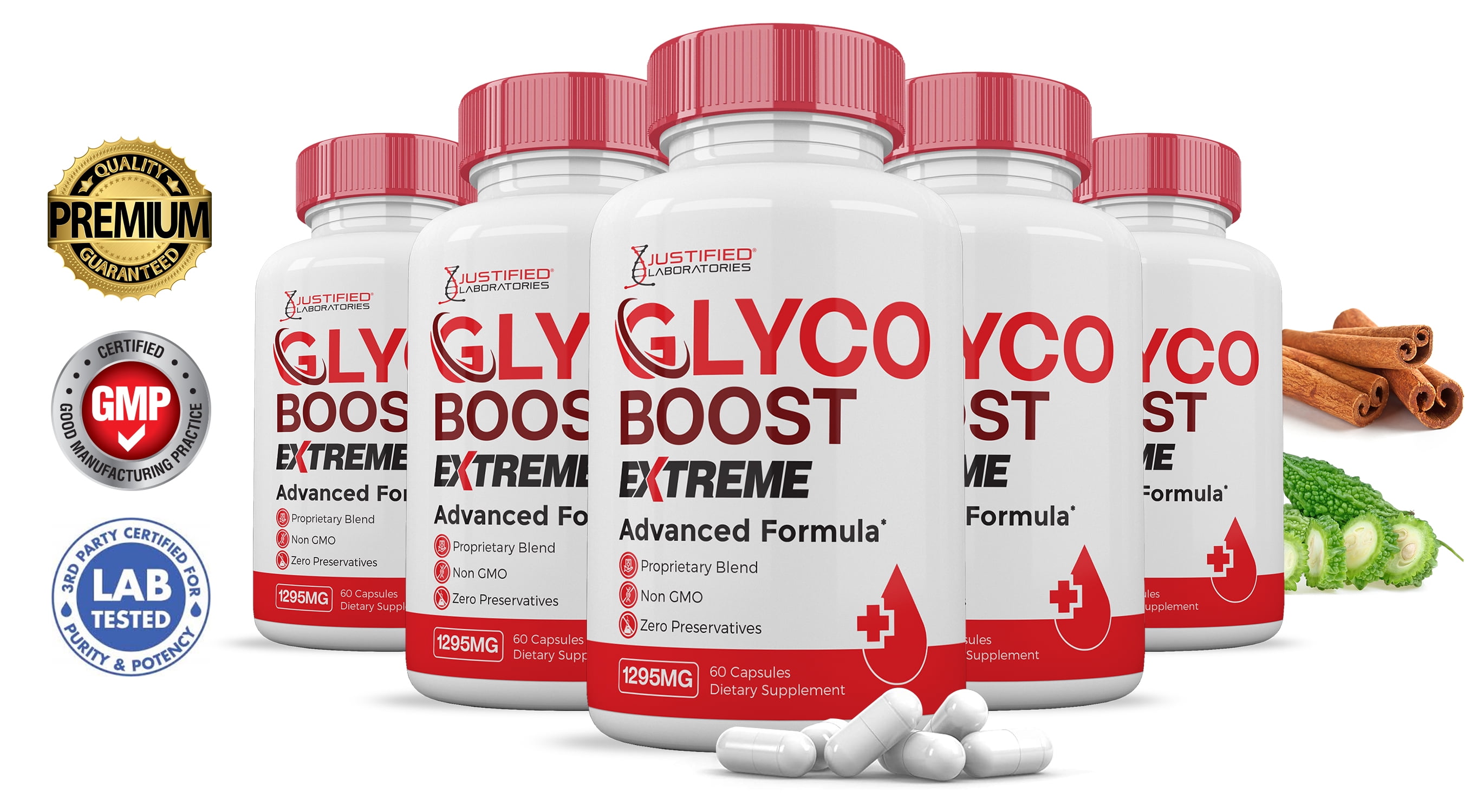 (5 Pack) Glyco Boost Extreme Advanced Formula 1295MG 300 Capsules