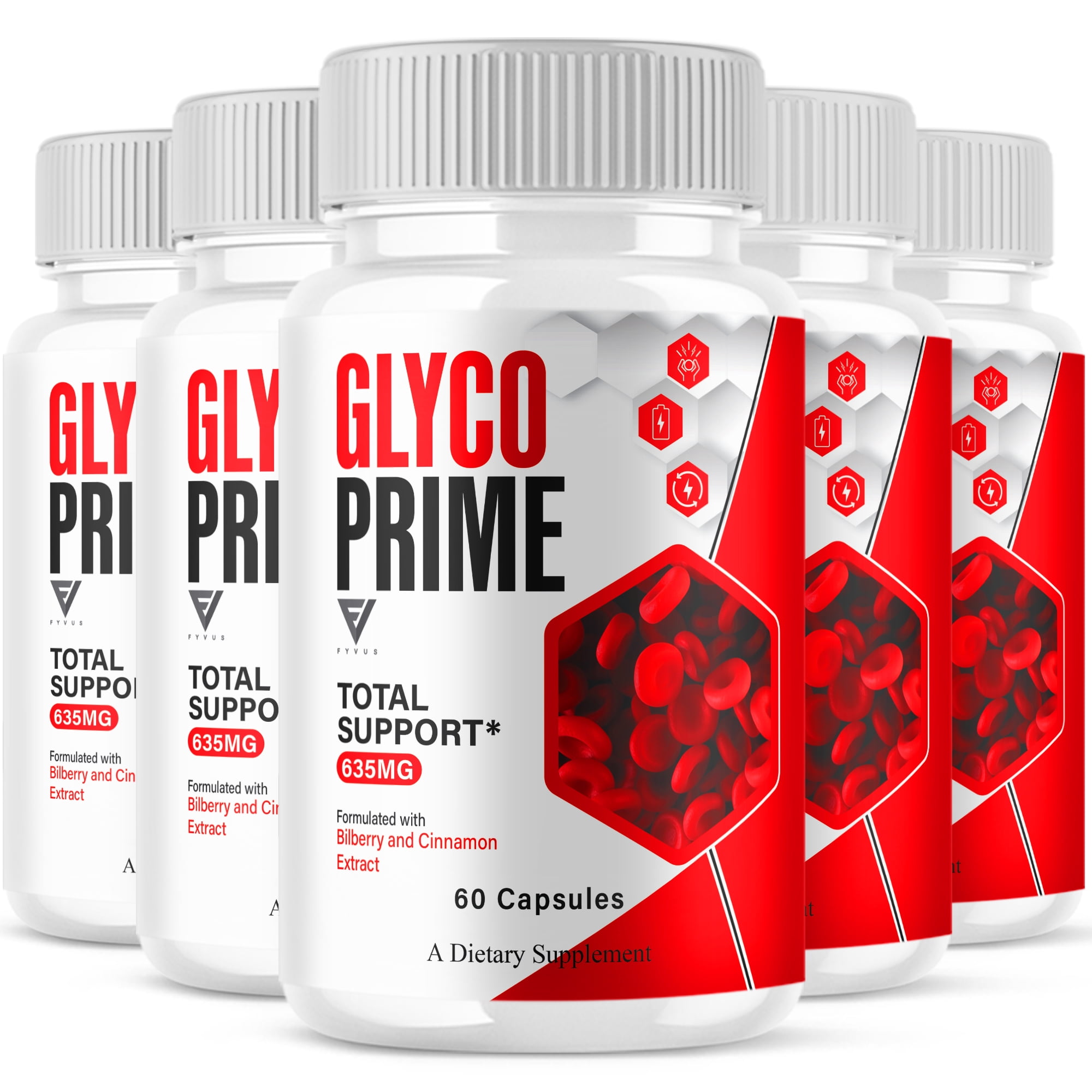 (5 Pack) Glyco Prime Glycogen Capsules, GlycoPrime Advanced (300 Capsules)