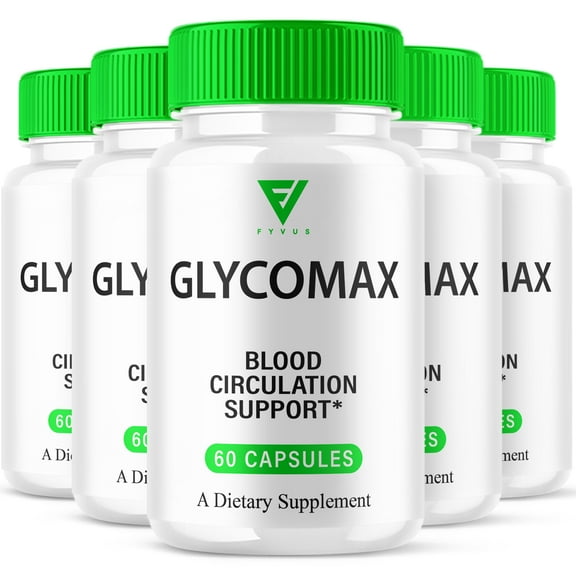 (5 Pack) GlycoMax Blood Support Supplement, Glyco Max Capsules (300 Capsules)