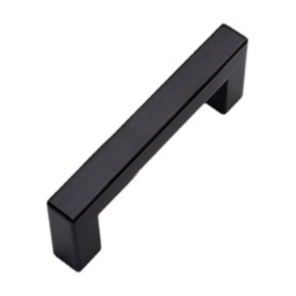 5 Pack Gold /Black Cabinet Handles, Brushed Brass Square Drawer Pulls for Kitchen Cabinets, Stainless Steel Hardware with Screws & Screwdriver, Modern Drawer Handles for Cupboards & Furniture