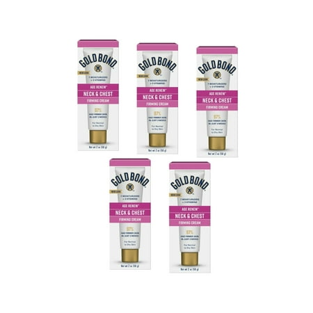 5 Pack - Gold Bond Ultimate Firming Neck & Chest Cream 2 Oz Each
