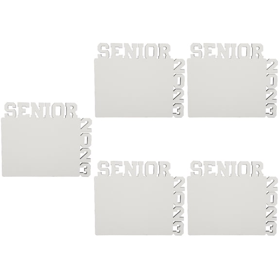 5 Pack White Sublimation Photo Frames for Graduation, Mother’s Day, Keepsake Display, and Stylish