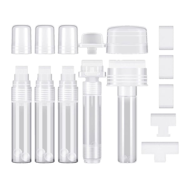 WM25 5 Pack Graffiti Markers Refillable Paint Markers Touch Up Paint Pen for with 5 Replaceme