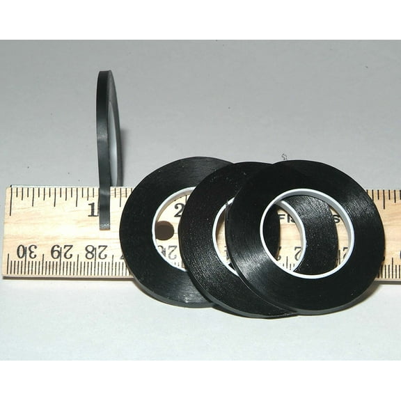 5 Pack Graphic Chart Tape Black Matte 1/8'' X 342"