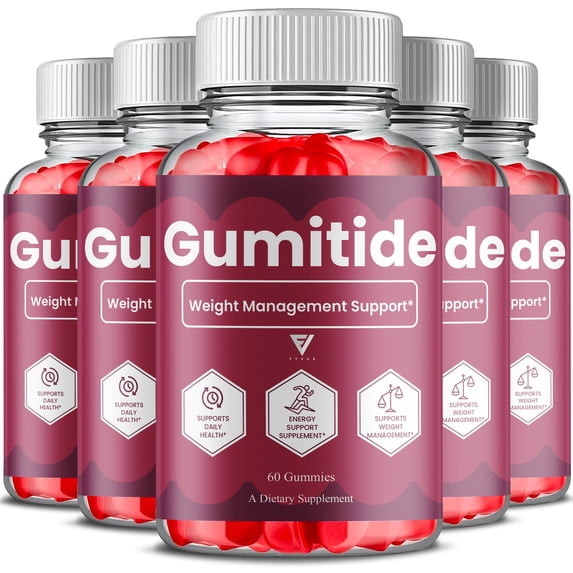 (5 Pack) Gumitide Weight Management Gummies, Gumitide Supplement (300 Gummies)