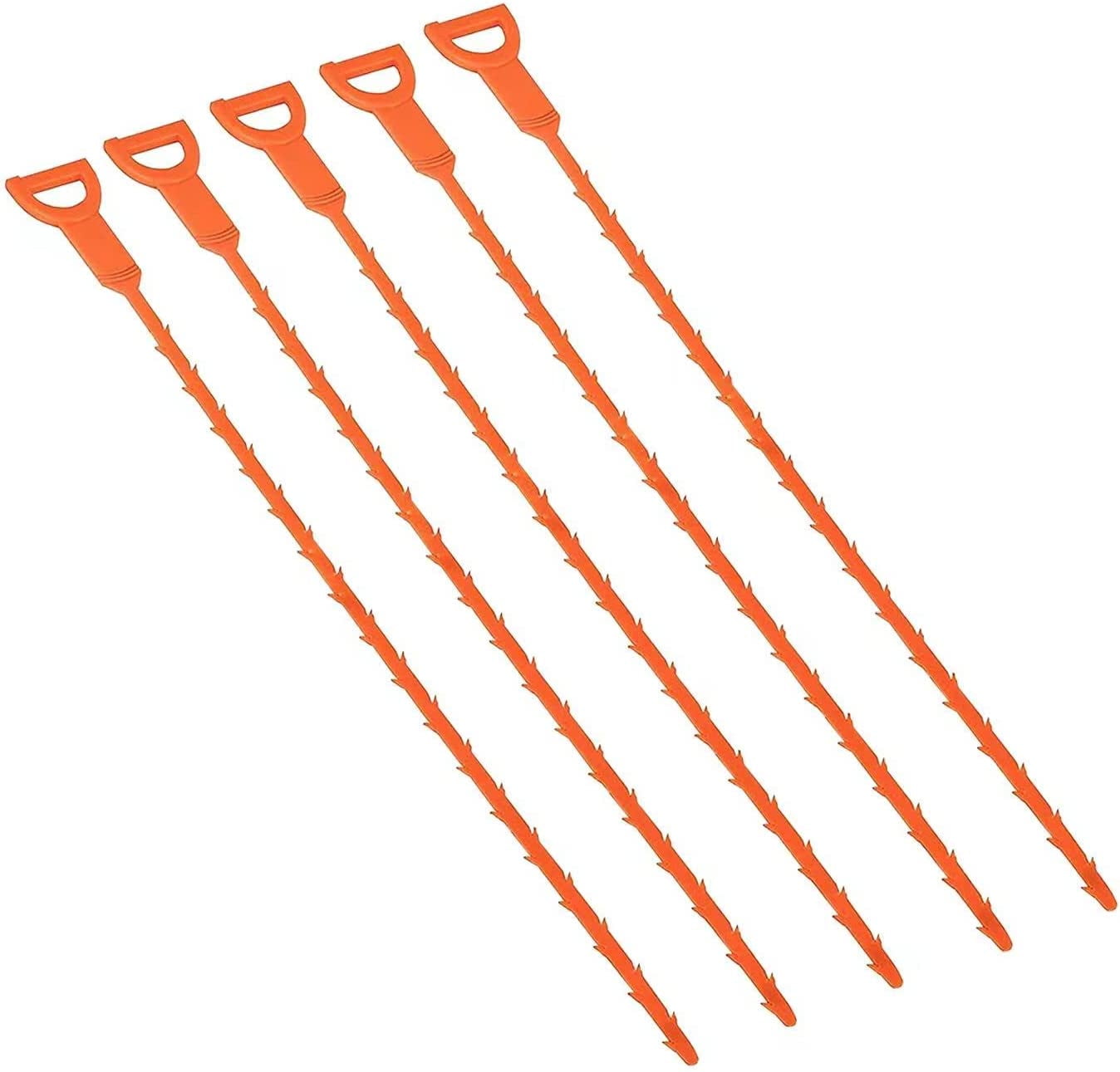 5 Pack Hair Drain Clog Remover Cleaning Tool, Unclog Hair in Sinks, Bathtubs, Toilets