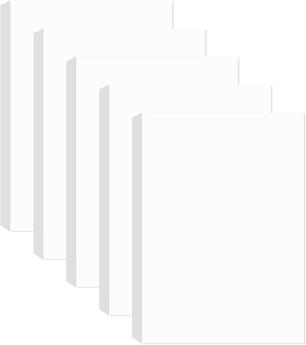 (5-Pack) Half Letter Blank Paper, 500 Sheets/1000 Pages Printer Paper ...