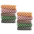 thumbnail image 1 of 5 Pack Hand Towels for Bathroom, Checkered Cotton Towels, Soft Absorbent, 13 x 29 Inches for Kitchen, Spa, and Gym, Send Goods from Local Warehouse, 1 of 7