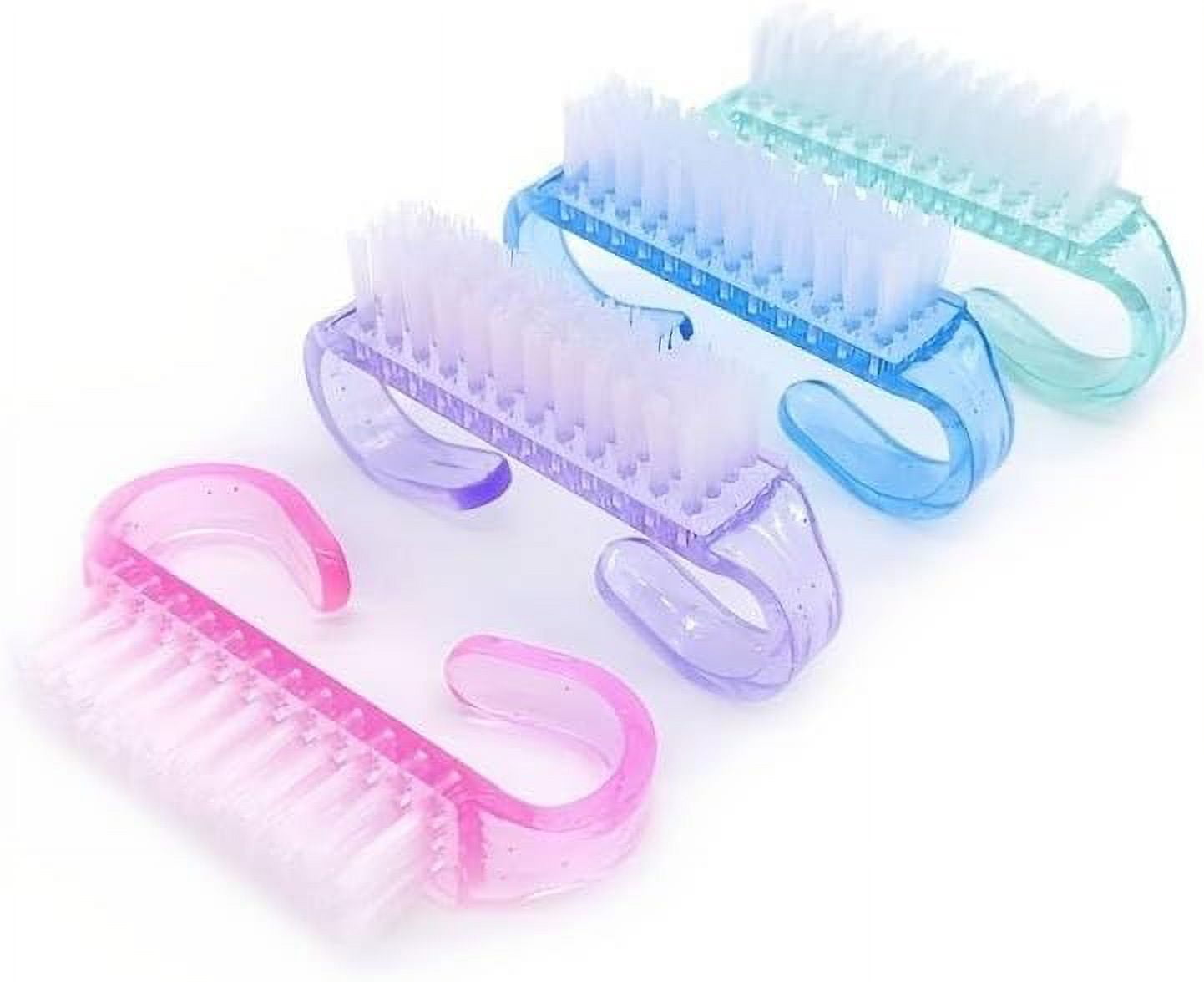 5 Pack Handle Grip Nail Brush, Fingernail Scrubbing Cleaning Brush for