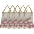 thumbnail image 1 of 5 Pack Hanging Mesh Storage Bags Onion Storage Onion Bags  Potatoes Bags Mesh Garlic Net Bags Reusable Net Storage Produce Bags for Kitchen Reusable Grocery Bags Top Opening Beige, 1 of 4
