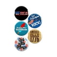 thumbnail image 1 of 5 Pack - Hardcore Patriotic American Pride Pinback Buttons - 2.25 Inch, 1 of 2