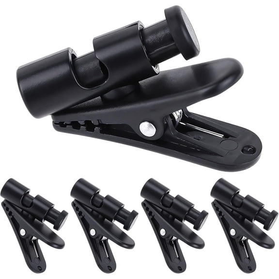 5 Pack Headphone Clips Headset Cable Clips for Earphone Wire Clips Cable Cord Clamp Hooks Collar Clamp Clothing Clips Earphone Winder Earbud Cable Clip Clamp Hooks, Fixing 2-4mm Headphone Wire