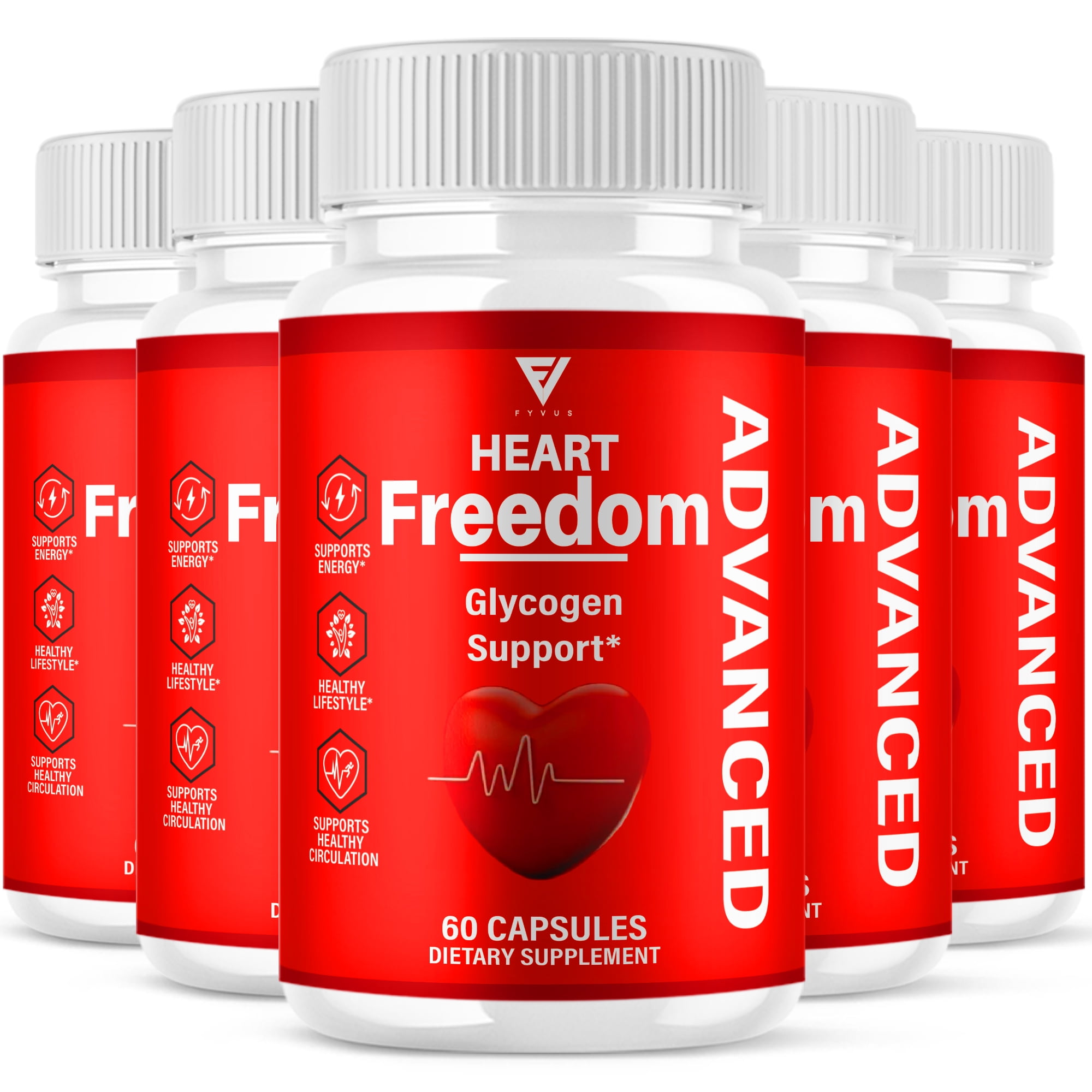 Walmart sales :  (5 Pack) Heart Freedom Pills, Heart Freedom Glycogen and Circulation Support Maximum Strength Supplement (300 Capsules)