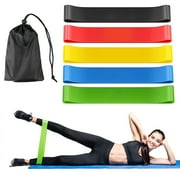 (5-Pack)Heavy Duty Resistance Loop Band, DISEN Fitness Exercise Bands for Strength Training Working Out, Physical Therapy, Muscle Training, Lose Weight
