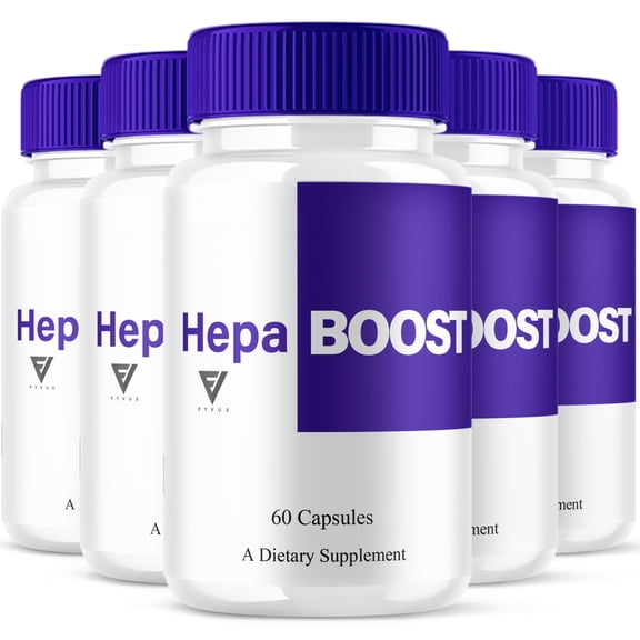 (5 Pack) Hepa Boost Male Performance, HepaBoost Male Support (300 Capsules)