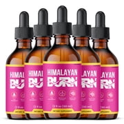 5 Pack Himalayan Burn Drops Liquid Supplement, Himalayan Burn Max Strength Supplement, All Natural Burn Formula, 60 ML per Bottle