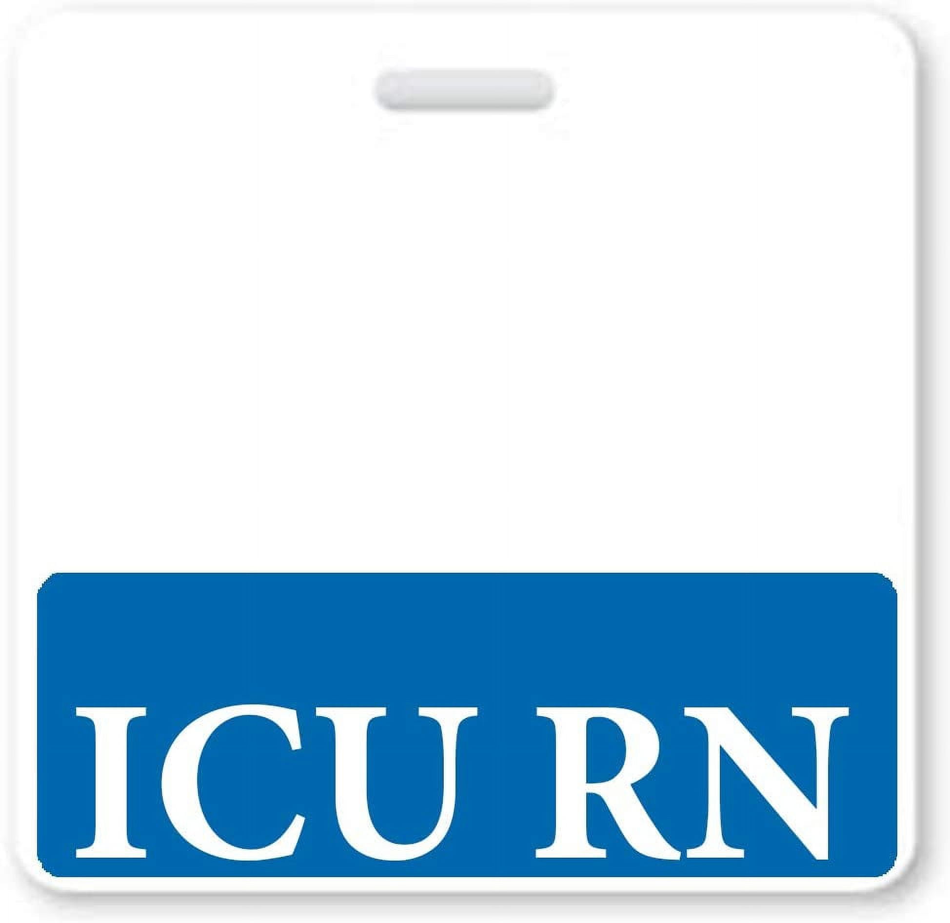 5 Pack ICU RN Badge Buddies Heavy Duty Horizontal Badge Buddy for