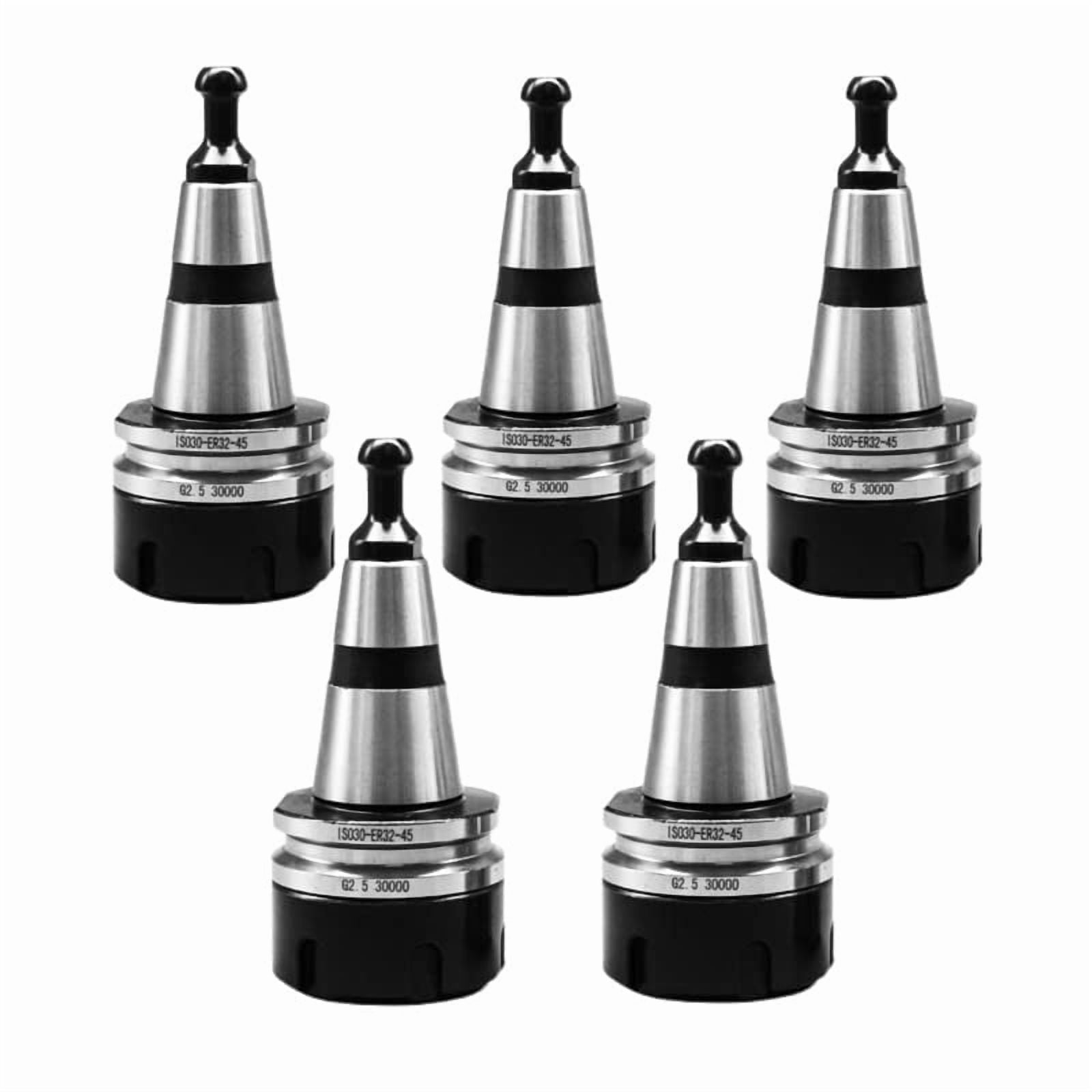 ISO30 ER32 Porte-Outil De Fraisage CNC En Acier Inoxydable - Mandrin Équilibré G2.5 30000RPM Argent Et Noir