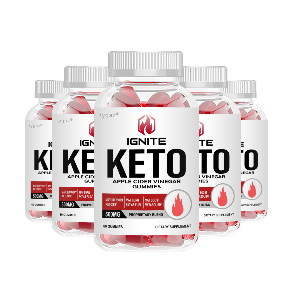 (5 Pack) Ignite Ignite Keto + ACV Metabolism Gummies