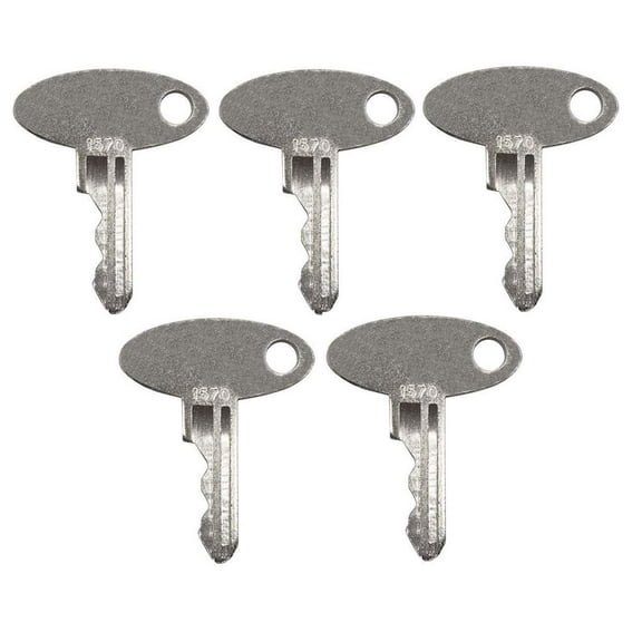 5 Pack Ignition Keys for Ford New Holland Massey Ferguson Perkins Sakai Shibaura Terramite Vermeer 1570 (5)