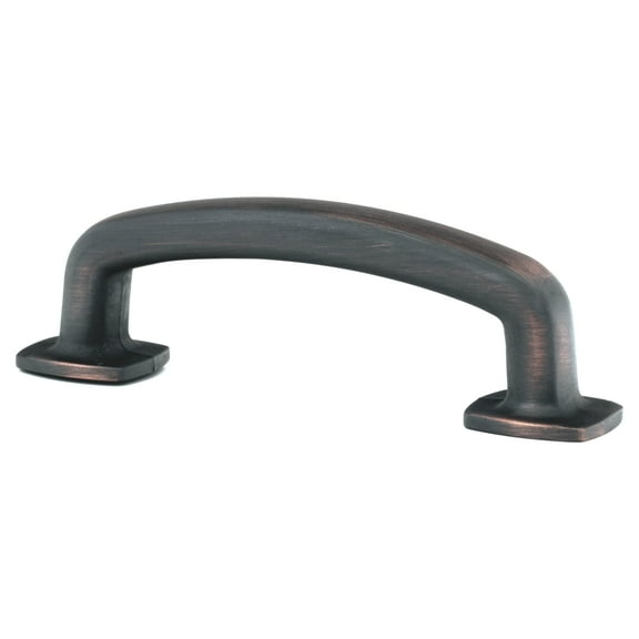 5 Pack Industrial Style 3-Inch Center To Center Brushed Oil-Rubbed Bronze Cabinet Pull / Handle