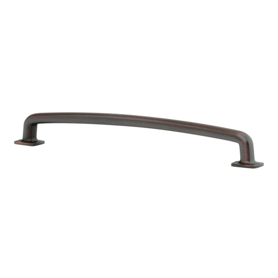 5 Pack Industrial Style 7-9/16 Inch Center To Center Brushed Oil-Rubbed Bronze Cabinet Pull / Handle