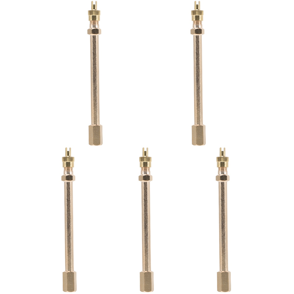 5 Pack Inflatable Extension Tube Valves Stem Adapter Car Accessory