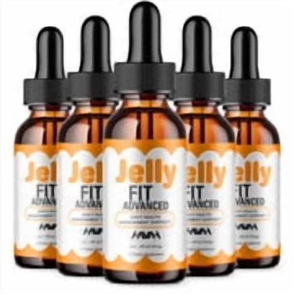 (5 Pack) Jelly Fit Health Mangement Support Drops, JellyFit Advanced Daily Health Support Formula (10oz)