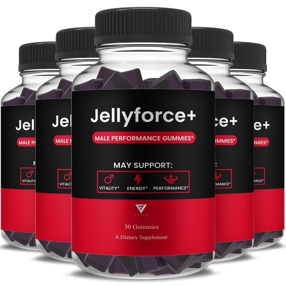 (5 Pack) Jelly Force Male Gummies, Jelly Force Male Formula (150 Gummies)