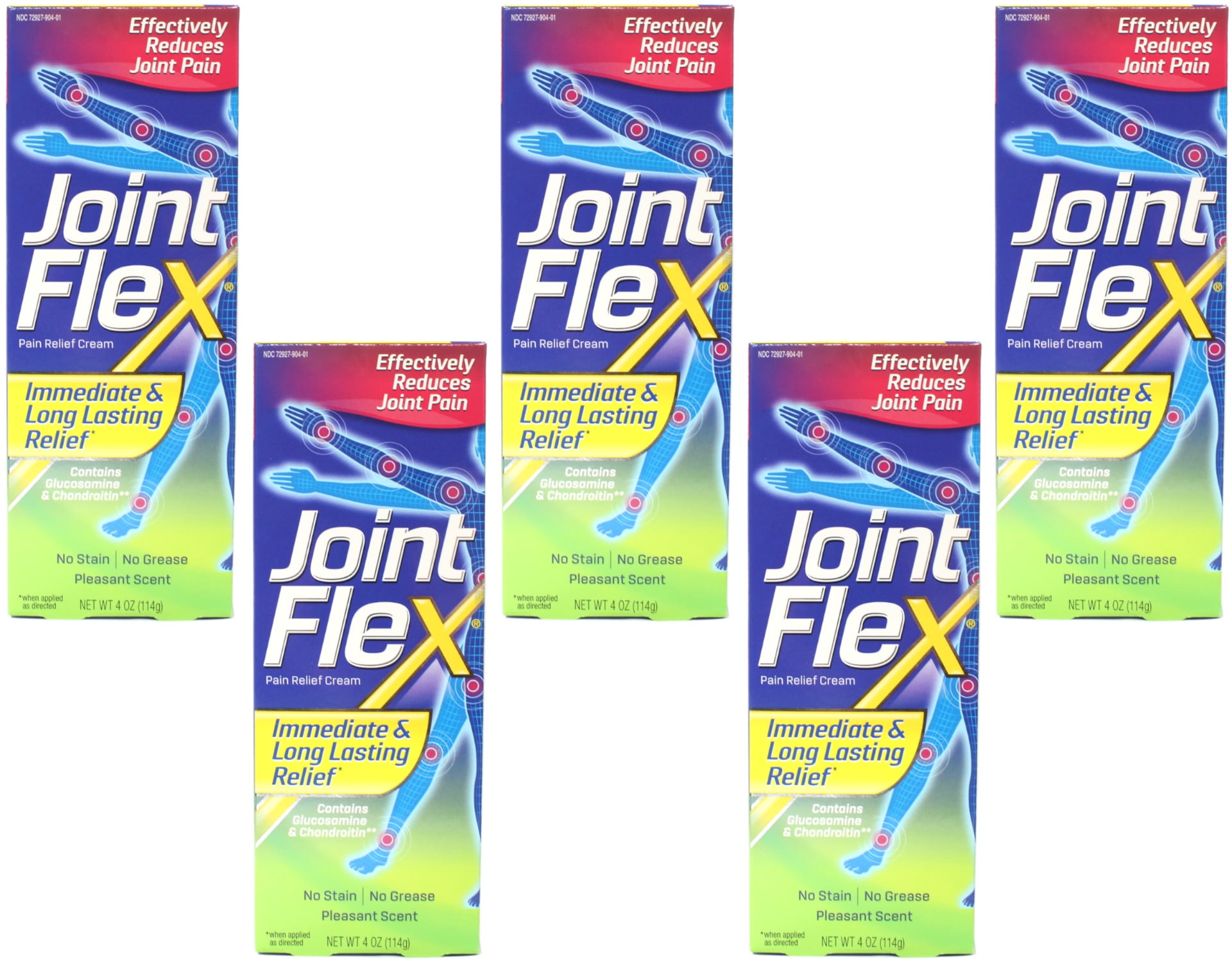 JointFlex Arthritis Pain Reliever - Odor Free Rub, 5 Pack Pain ...