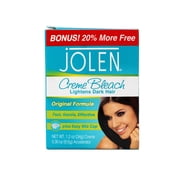 5 Pack - Jolen Creme Bleach, Lightens Dark Hair, Original Formula, Creme with Accelerator, plus Easy Mix Cup