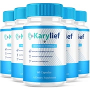 5 Pack Karylief Tinnitus Capsules, Kary lief Ear Health Support 300 Capsules
