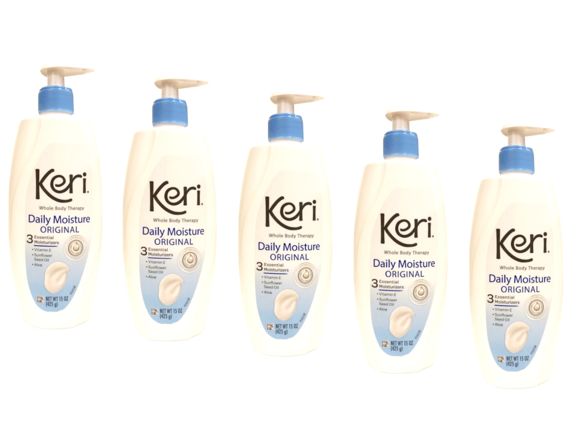 5 Pack Keri Original Dry Skin Therapy Lotion Continuous Moisturization