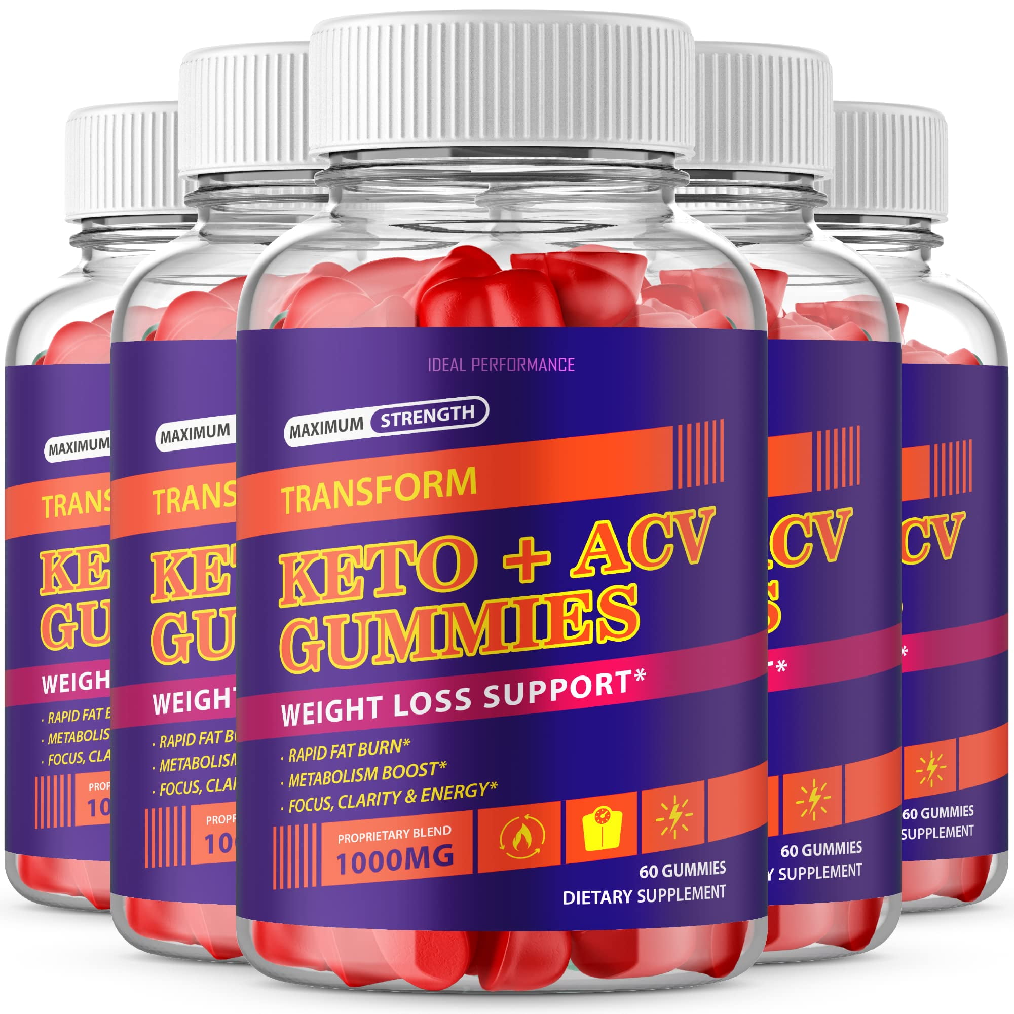 (5 Pack) Keto ACV Gummies Transform Keto ACV Gummies Advanced Transform