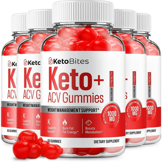 5 Pack Keto Bites ACV Gummies Advanced Formula Keto Bites Weight Loss