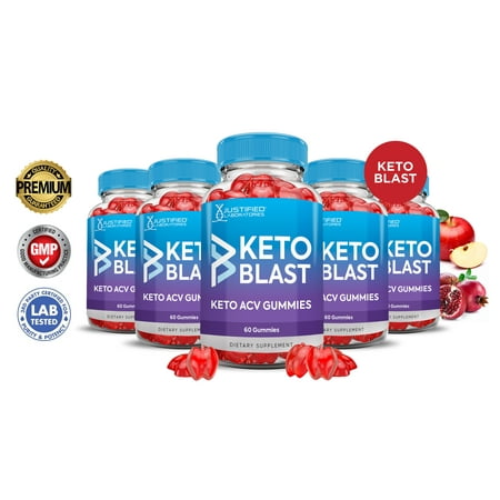 (5 Pack) Keto Blast ACV Gummies 1000MG Dietary Supplement 300 Gummys
