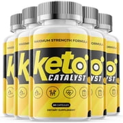 5 Pack Keto Catalyst - Keto Weight Loss Formula - Energy & Focus Boosting Dietary Supplements for Weight Management & Metabolism - Advanced Fat Burn Raspberry Ketones Pills - 300 Capsules