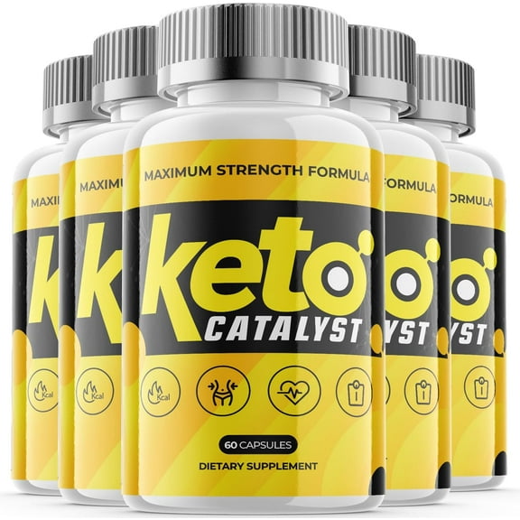 (5 Pack) Keto Catalyst - Keto Weight Loss Formula - Energy & Focus Boosting Dietary Supplements for Weight Management & Metabolism - Advanced Fat Burn Raspberry Ketones Pills - 300 Capsules