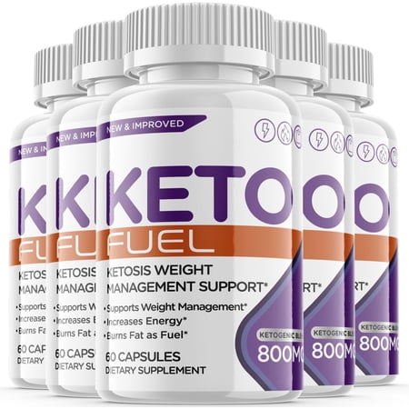 (5 Pack) Keto Fuel - Keto Weight Loss Formula - Energy & Focus Boosting Dietary Supplements for Weight Management & Metabolism - Advanced Fat Burn Raspberry Ketones Pills - 300 Capsules