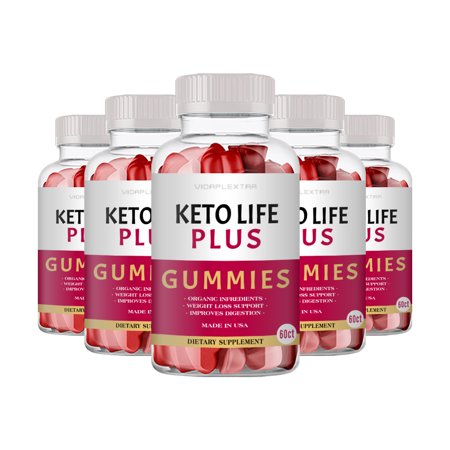 (5 Pack) Keto Life Plus Gummies - Keto Life Plus Digestion Support