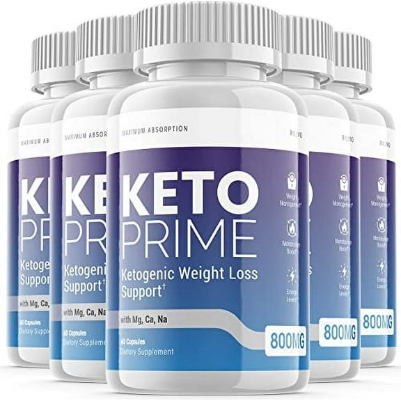 (5 Pack) Keto Prime Pill Advanced Ketogenic Weight Loss Support (300 Capsules)