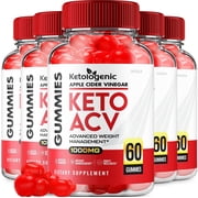 5 Pack Ketologenic ACV Keto Gummies Advanced Weight Loss, Ketologenic Keto Apple Cider Vinegar Gummies 1000MG, Ketologenic Keto+ACV Folic Acid Vitamin B12 300 Gummies