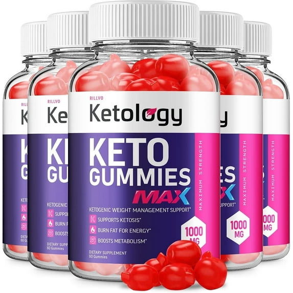 5 Pack Ketology Max ACV Gummies - Advanced Formula Ketology Keto + ACV Apple Cider Vinegar Gummies 300 Gummies