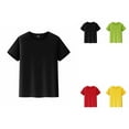 thumbnail image 1 of 5 Pack Kids T-Shirts, Short Sleeve Cotton Crew Neck Tees for Boys & Girls, Unisex Toddler Children's Top for Summer Plain, 1 of 8