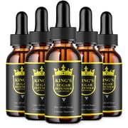 5 Pack Kings Sugar Defender Drops, Kings Sugar Defender Liquid Supplement 10oz