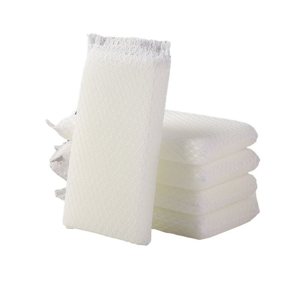 5 Pack Kitchen Dishwashing Sponge, Mesh Net Scouring Pad, Non-Scratch Scrub Sponge Kitchen Cleaning Sponge Block Kitchen Cleaning Tool