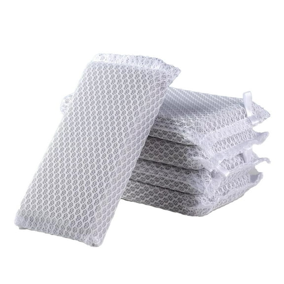 5 Pack Kitchen Dishwashing Sponge, Mesh Net Scouring Pad, Non-Scratch Scrub Sponge Kitchen Cleaning Sponge Block Kitchen Cleaning Tool