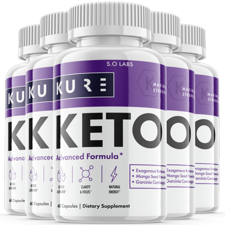 (5 Pack) Kure Keto - Supplement for Weight Loss - Energy & Focus Boosting Dietary Supplements for Weight Management & Metabolism - Advanced Fat Burn Raspberry Ketones Pills - 180 Capsules
