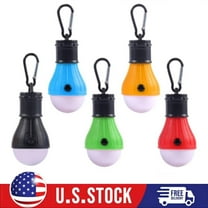 5 Pack LED Camping Lights Tent Lights, Portable Lantern Bulbs with Clip Hook